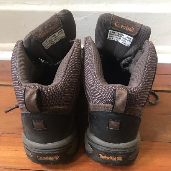 Timberland Brown Leather Waterproof Hiking Boots - Picture 4 of 7